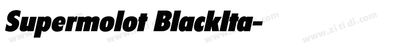 Supermolot BlackIta字体转换